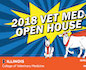 Flyer (back)  design and illustrations for the University of Illinois College of Veterinary Medicine 2018 Open House